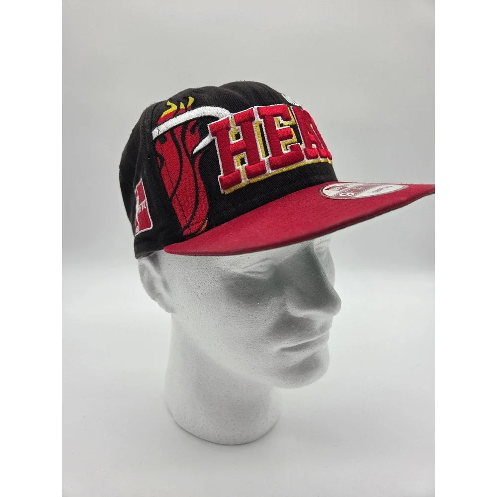 Vintage‎ Miami Heat New Era 9FIFTY Snapback Hat Black Red 2011 NBA Big Three Era